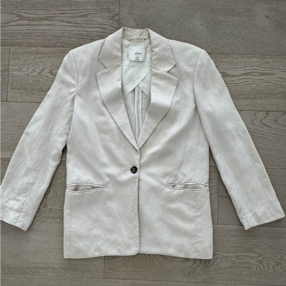 Aritzia Wilfred Off White Blazer size XXS - Picture 1 of 13
